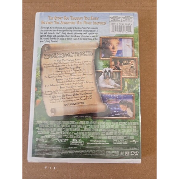 Peter Pan DVD Wide Screen Rated PG The Best Family Fil Of The Year 1hr 54min - Picture 2 of 3